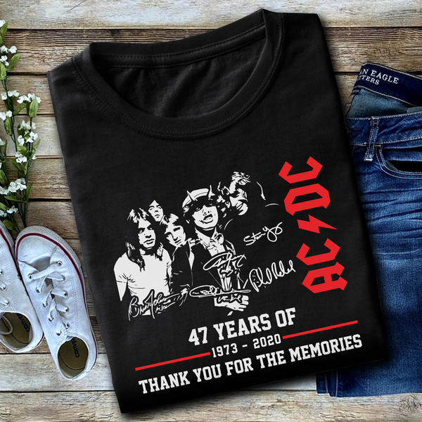47th Years Of Acdc 1973-2020 T-shirt Hoodie Tank Top Size Up To 5xl