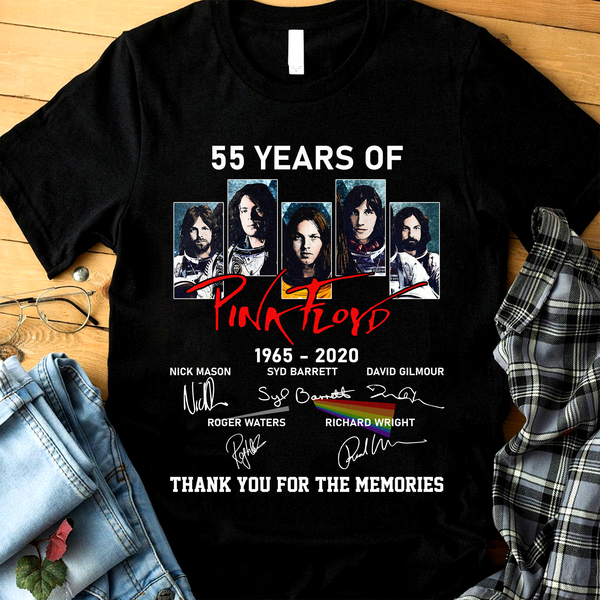 50th Years Of Pink Floyd Thank You For The Memories T-shirt Hoodie Tank Top Size Up To 5xl