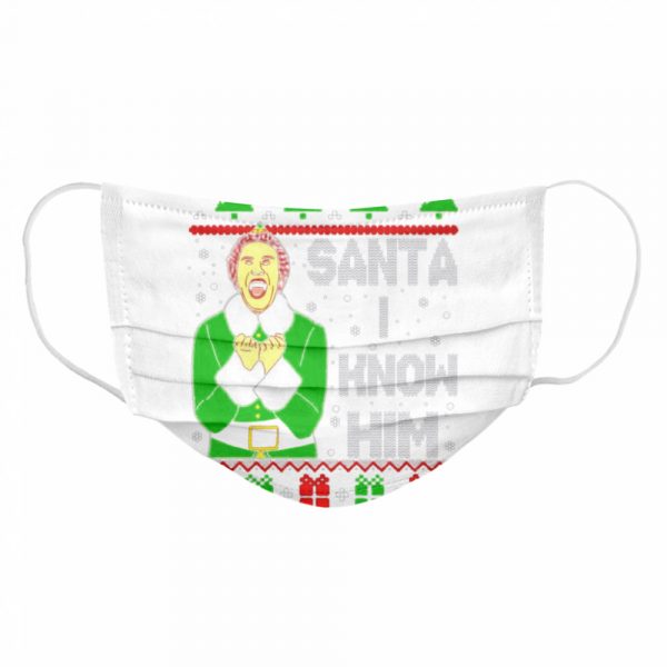 Buddy-the-elf-Santa-I-know-him-christmas-Cloth-Face-Mask-600x600-1.jpg