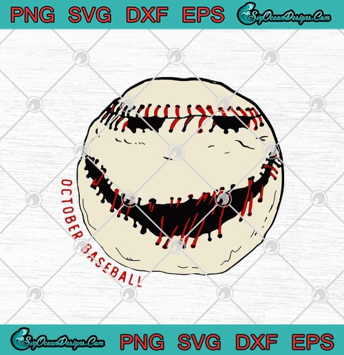 Jack Skellington October Baseball Halloween Funny SVG PNG EPS DXF Cricut File Silhouette Art