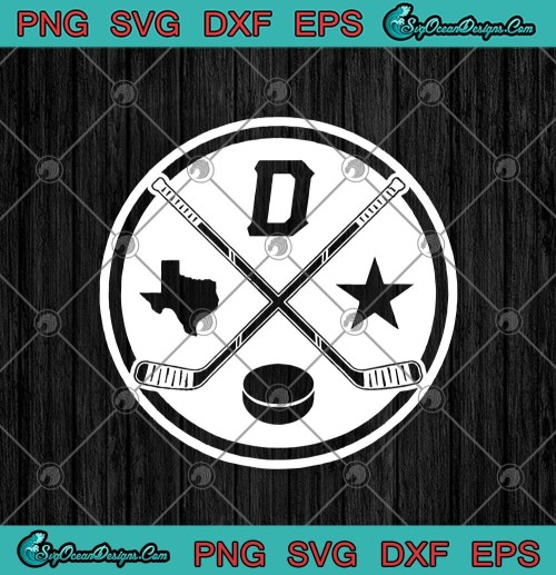 Retro Style Texas Dallas Ice Hockey Fan SVG PNG EPS DXF  Hockey Lover Cricut File Silhouette Art