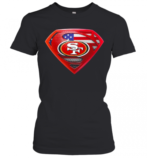 Superman-San-Francisco-49Ers-American-Flag-T-Shirt-Classic-Womens-T-shirt.png