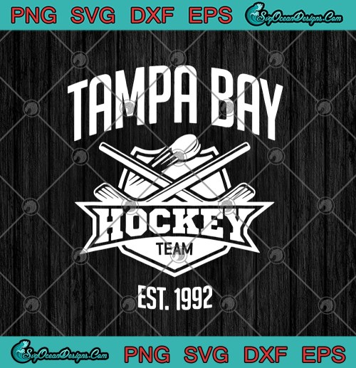 Tampa Bay Hockey Team Vintage Florida Est 1992 The Bolts SVG PNG EPS DXF Cricut File Silhouette Art