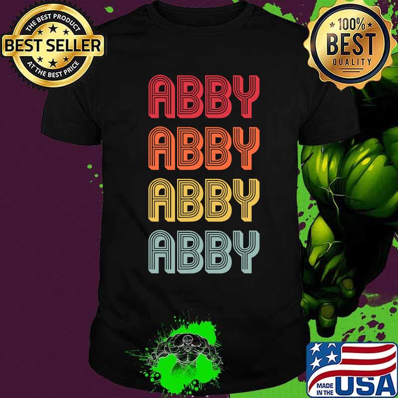 Abby Name Personalized Retro Vintage 80s 90s Birthday Shirt