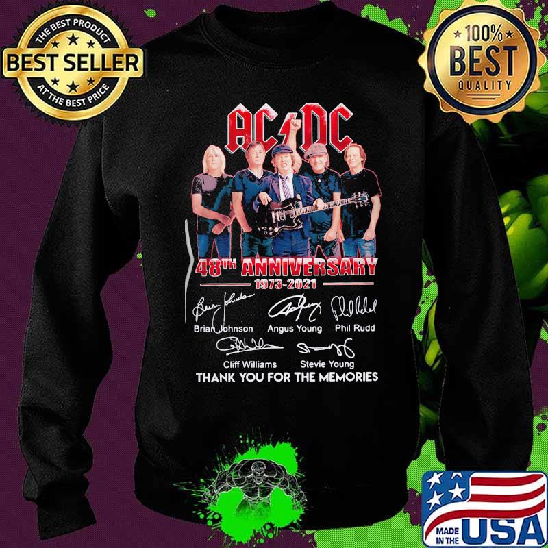 Ac Dc 48th Anniversary 1973 2021 Birthday Signature Shirt Sweater Ac Dc 48th Anniversary 1973 2021 Birthday Signature Shirt Sweater