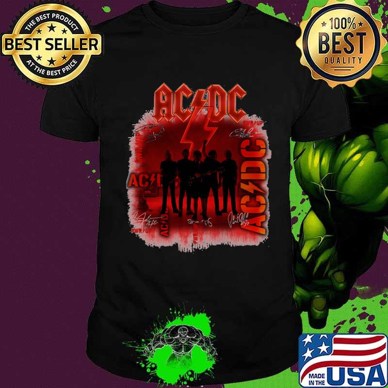 Acdc Band Music Signature Shirt