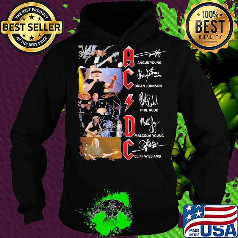 Acdc Team Music Signature Shirt Hoodie Acdc Team Music Signature Shirt Hoodie