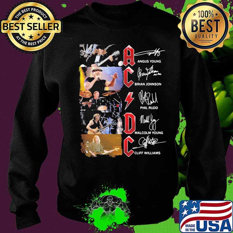 Acdc Team Music Signature Shirt Sweater Acdc Team Music Signature Shirt Sweater