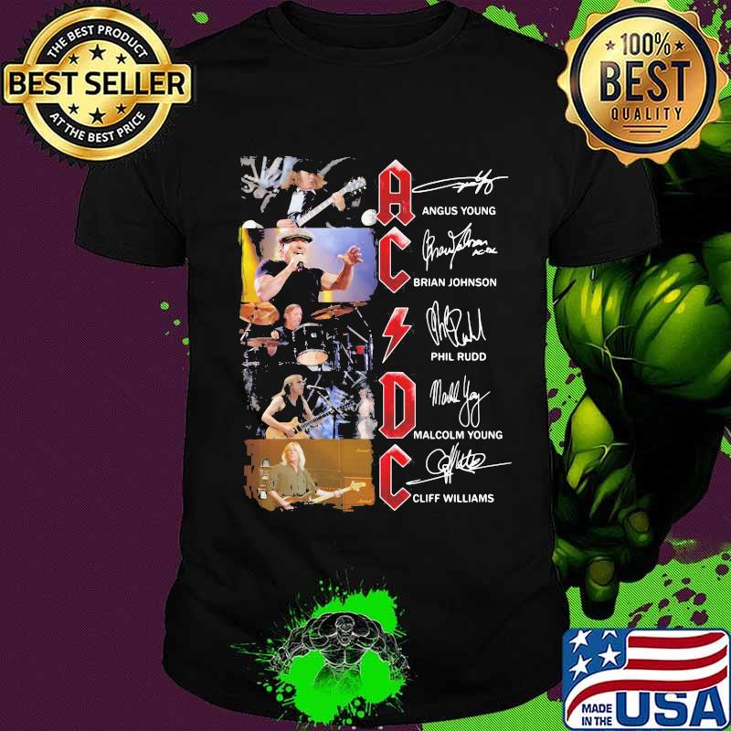 Acdc Team Music Signature Shirt Acdc Team Music Signature Shirt