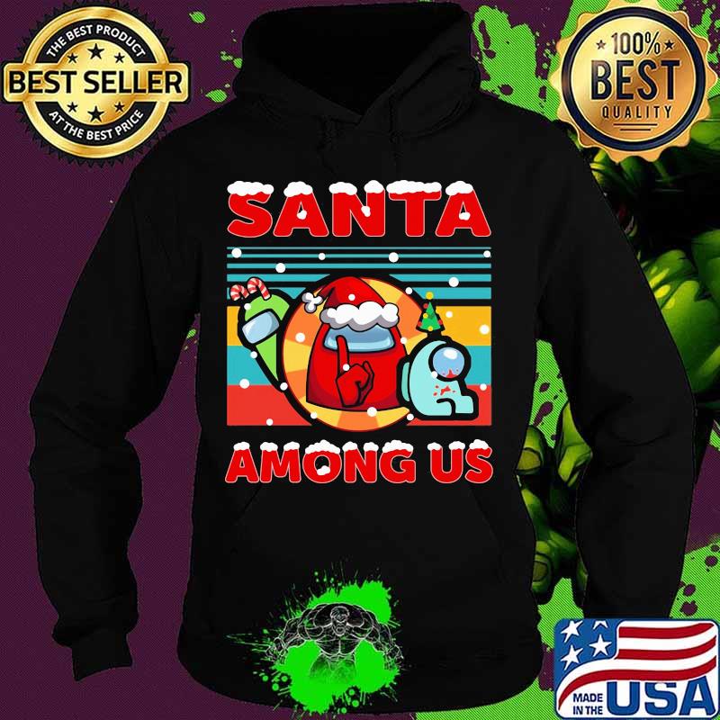 Among us santa merry christmas vintage retro s Hoodie Among us santa merry christmas vintage retro s Hoodie