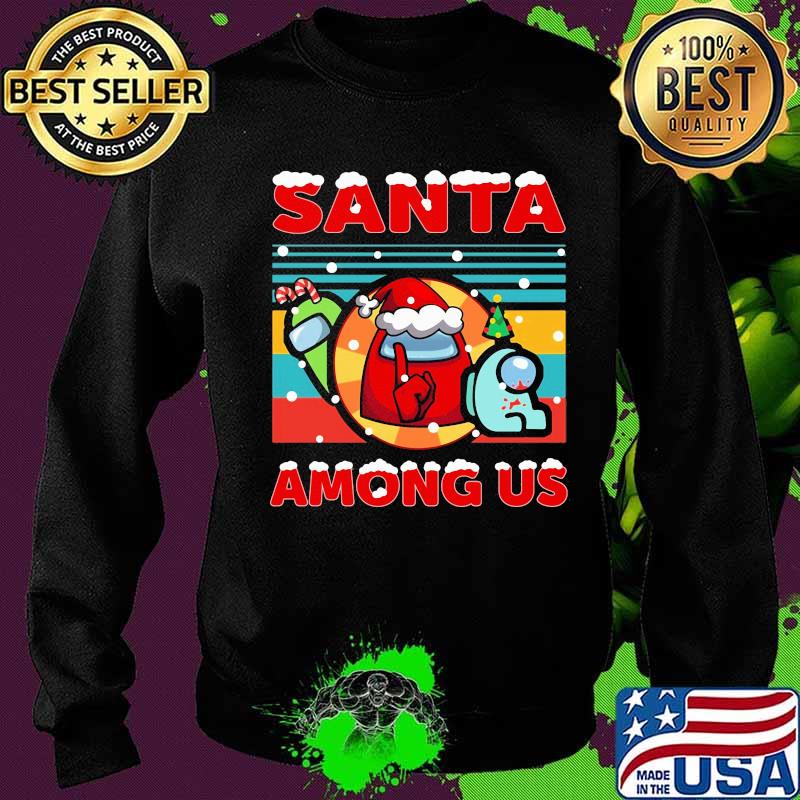 Among us santa merry christmas vintage retro s Sweater Among us santa merry christmas vintage retro s Sweater