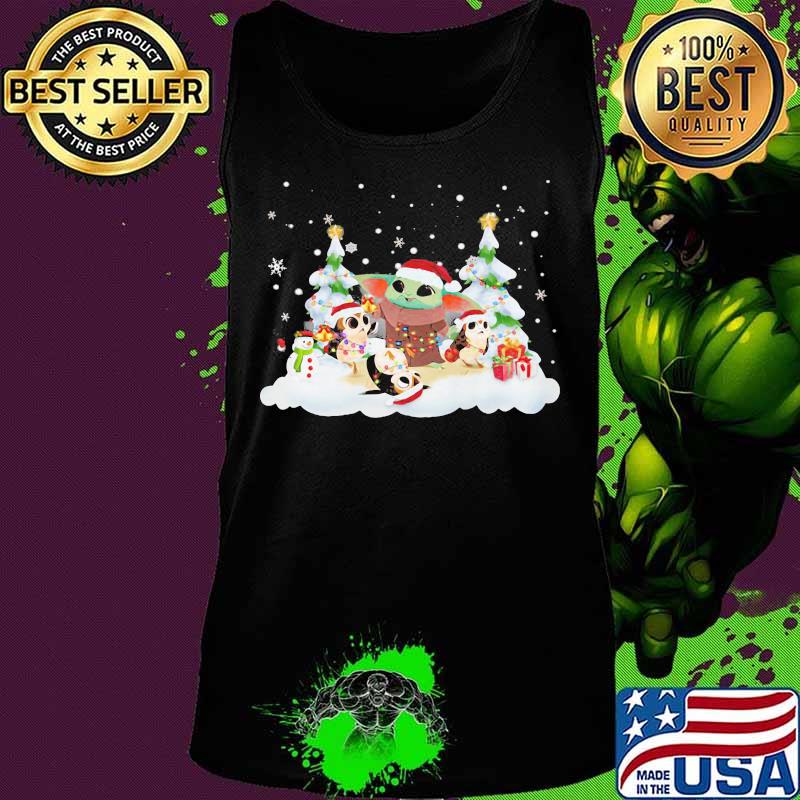 Baby yoda and owl merry christmas s Tank top Baby yoda and owl merry christmas s Tank top