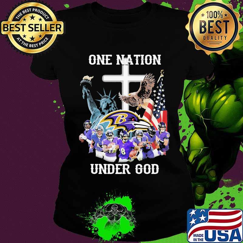 Baltimore ravens one nation under god s Ladies tee Baltimore ravens one nation under god s Ladies tee