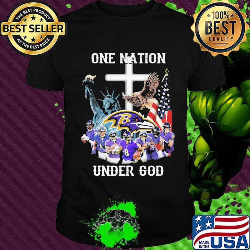 Baltimore ravens one nation under god shirt Baltimore ravens one nation under god shirt