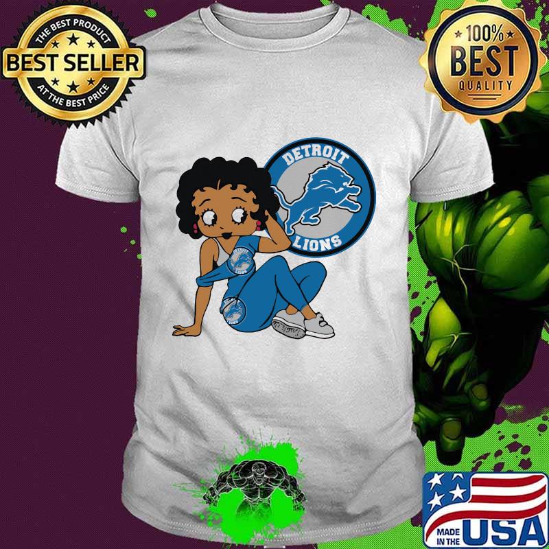 Betty boop detroit lions football shirt