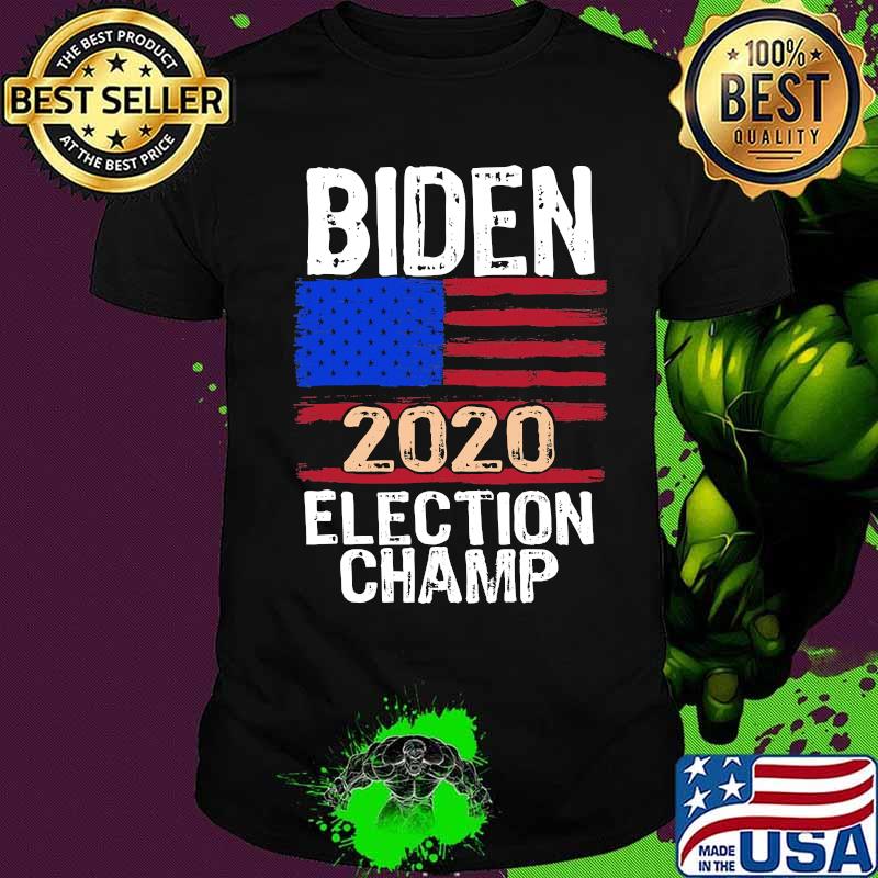 Biden 2020 Election Champ American Flag Shirt