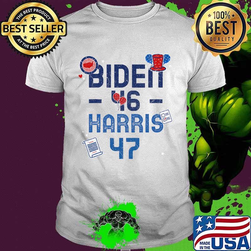 Biden 46 elected president harris 47 joe biden 2020 shirt