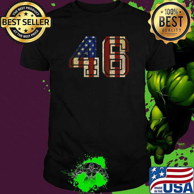 Biden 46 Joe Biden 46th President Win Election 2020 American Flag Shirt