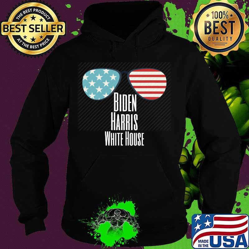 Biden Harris White House Glassy Glass American Flag Shirt Hoodie Biden Harris White House Glassy Glass American Flag Shirt Hoodie