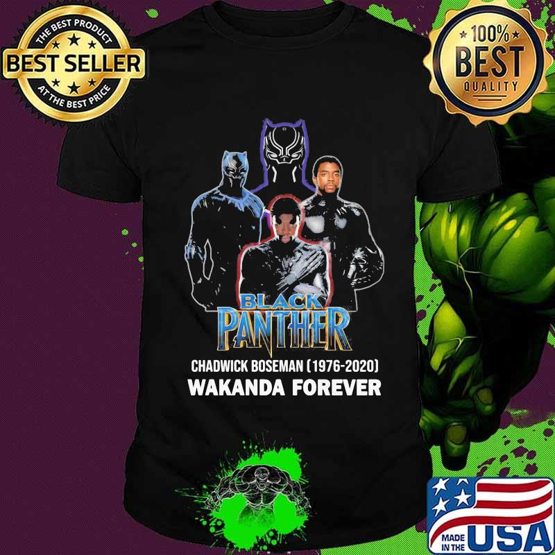 Black Panther Chadwick Boseman 1976 2020 Wakanda Forever Shirt