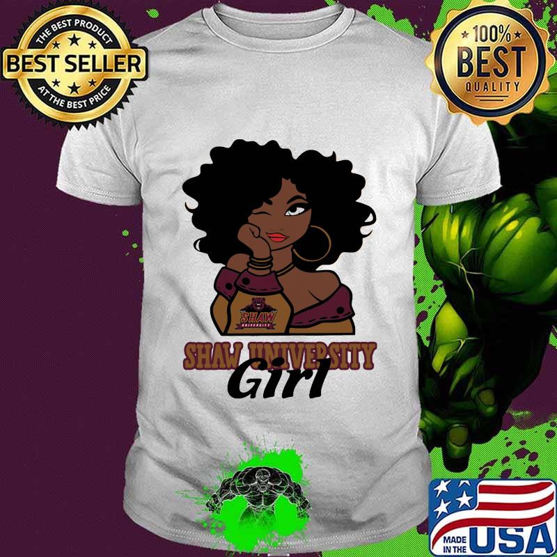 Black woman shaw university girl shirt
