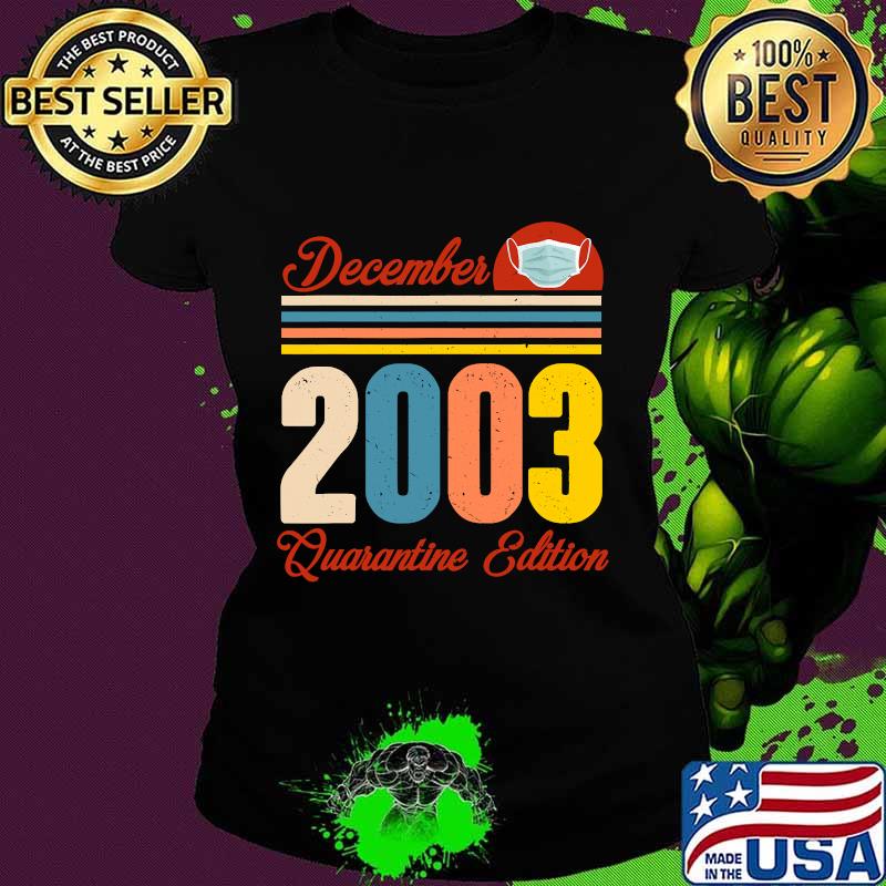 Born In December 2003 17th Birthday 17 Years Quarantine Vintage Shirt Ladies tee Born In December 2003 17th Birthday 17 Years Quarantine Vintage Shirt Ladies tee