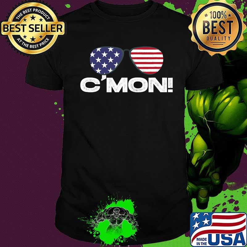 C'mon Joe Biden Vintage Retro Sunglasses Debate American Flag Shirt