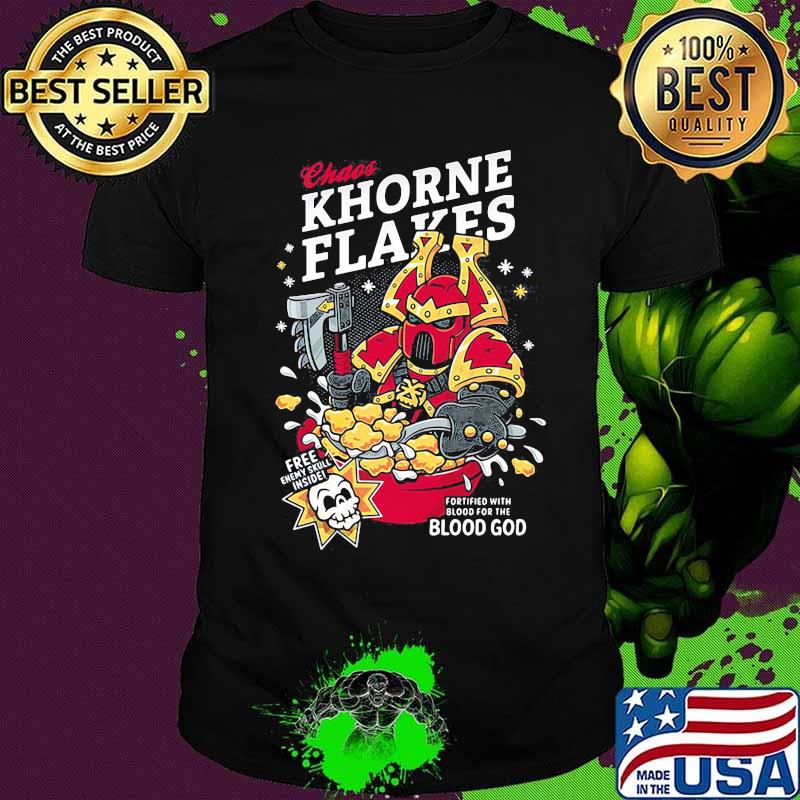 Chaos khorne flakes skull blood god shirt