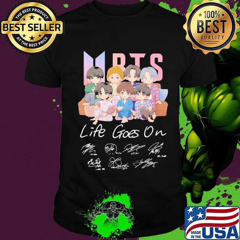 Chibi Bts Life Goes On Signature Shirt