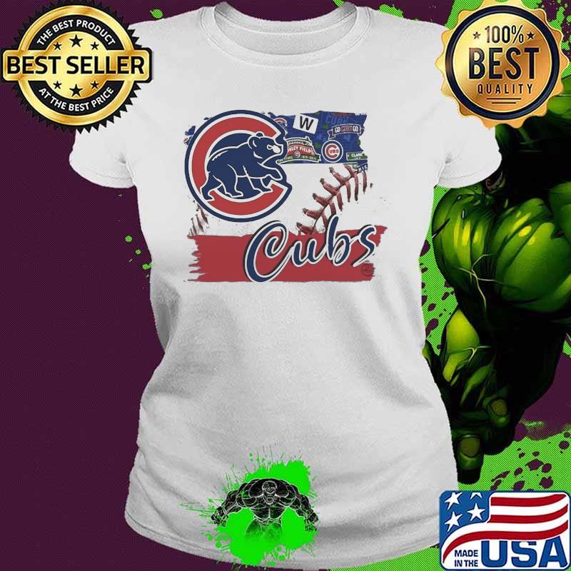 Chicago cubs baseball flag s Ladies tee Chicago cubs baseball flag s Ladies tee