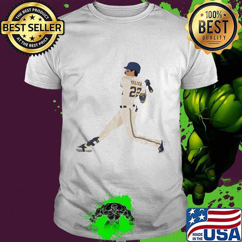 Christian yelich 22 baseball player shirt