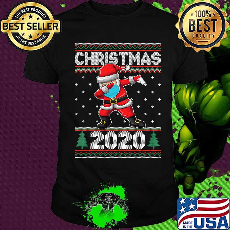 Christmas 2020 Dabbing Santa Claus Ugly Christmas Shirt