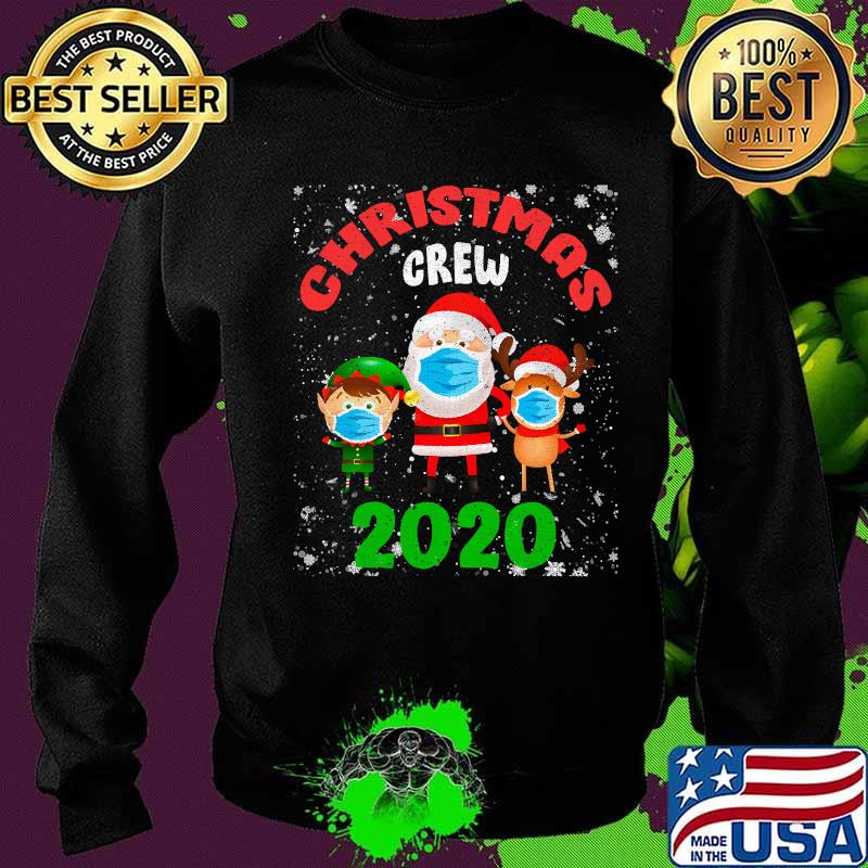 Christmas crew 2020 santa face mask elf reindeer s Sweater Christmas crew 2020 santa face mask elf reindeer s Sweater