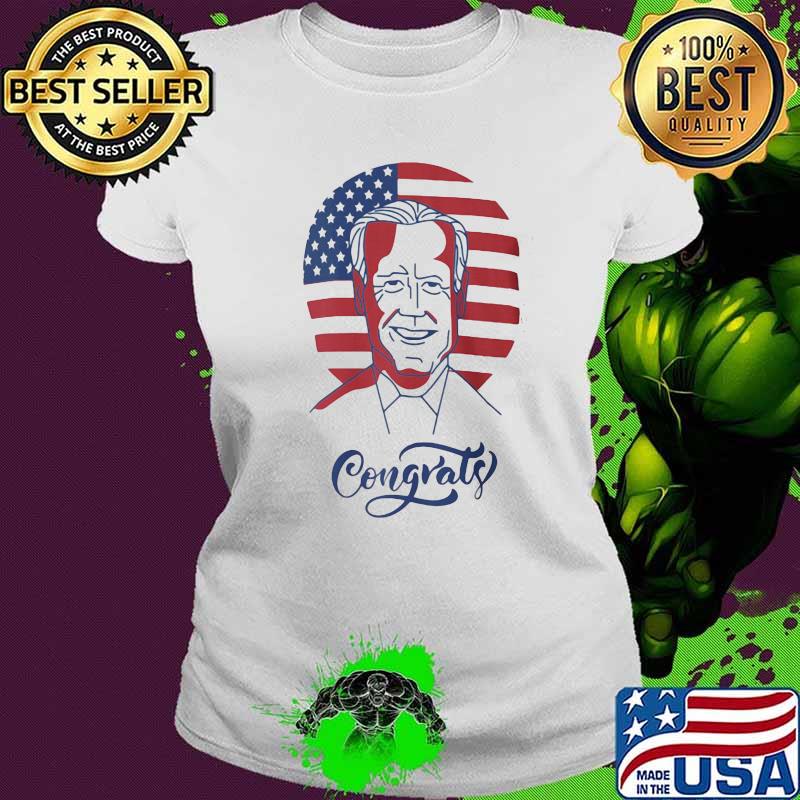 Congrats joe biden american flag 2020 art s Ladies tee Congrats joe biden american flag 2020 art s Ladies tee