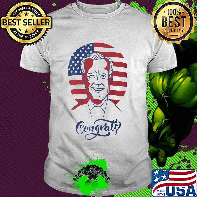 Congrats joe biden american flag 2020 art shirt