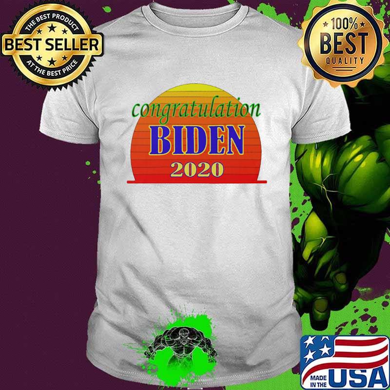 Congratulations joe biden 2020 vintage retro shirt