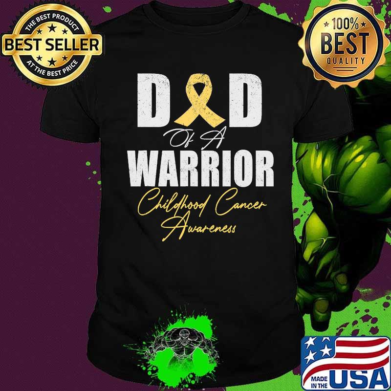 Daddy of a warrior childhood cancer awareness shirt