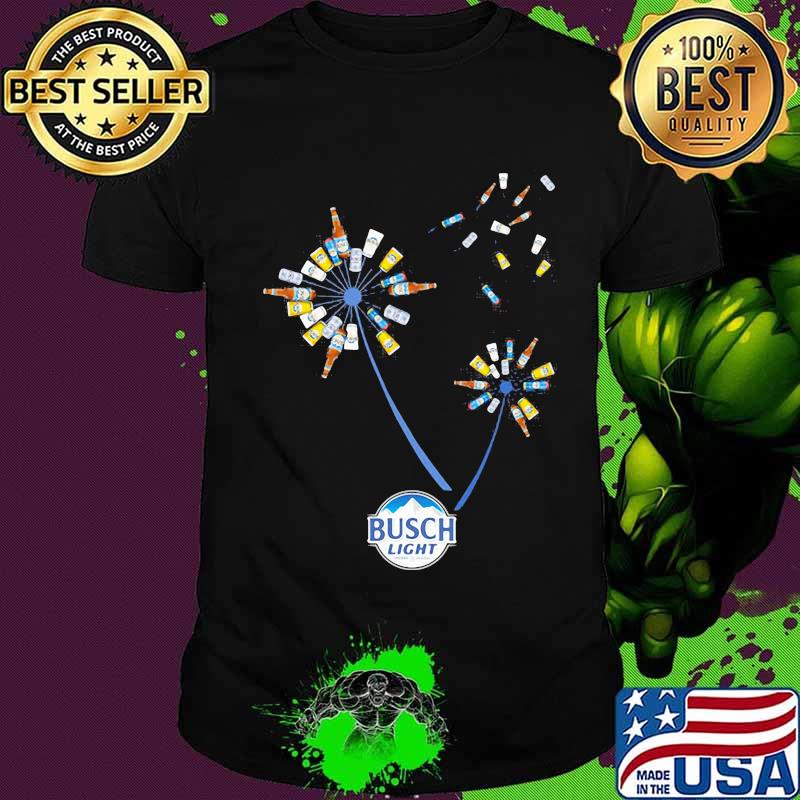 Dandelion flower busch light beer shirt