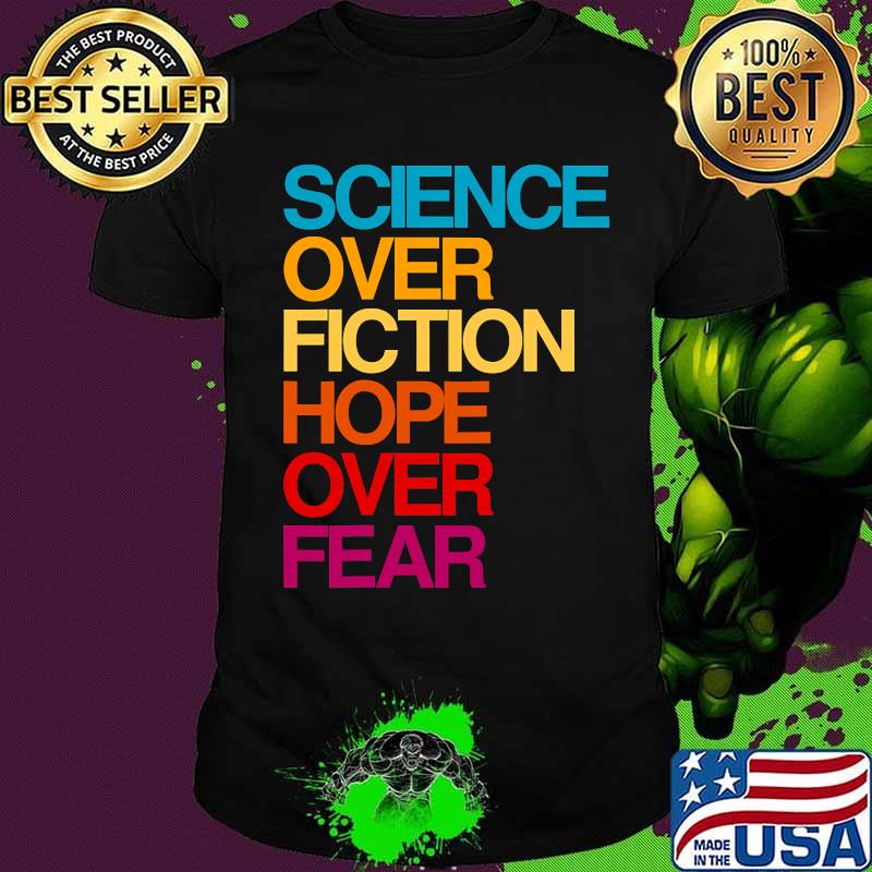 Debate quote biden science over fiction hope over fear vintage shirt