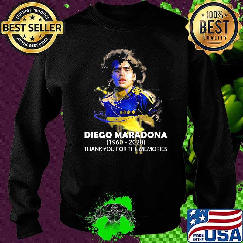 Diego Maradona 1960 2020 Thank You For The Memorie Signuature Shirt Sweater Diego Maradona 1960 2020 Thank You For The Memorie Signuature Shirt Sweater
