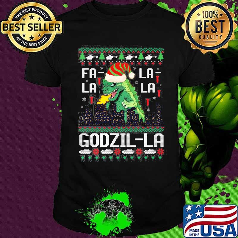 Dinosaur fil a godzilla ugly christmas shirt Dinosaur fil a godzilla ugly christmas shirt