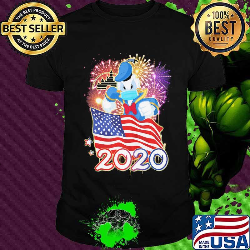 Duck donald's mask american flag 2020 shirt
