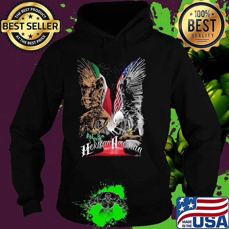 Eagle Mexican American Flag Shirt Hoodie Eagle Mexican American Flag Shirt Hoodie