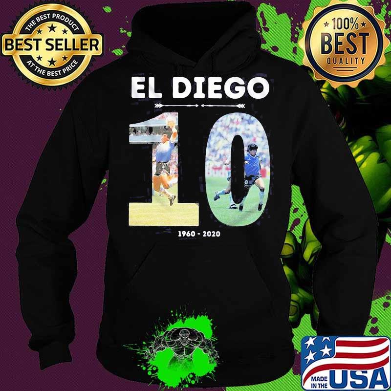 El Diego 10 Rip 1960 2020 Legend Football Shirt Hoodie El Diego 10 Rip 1960 2020 Legend Football Shirt Hoodie