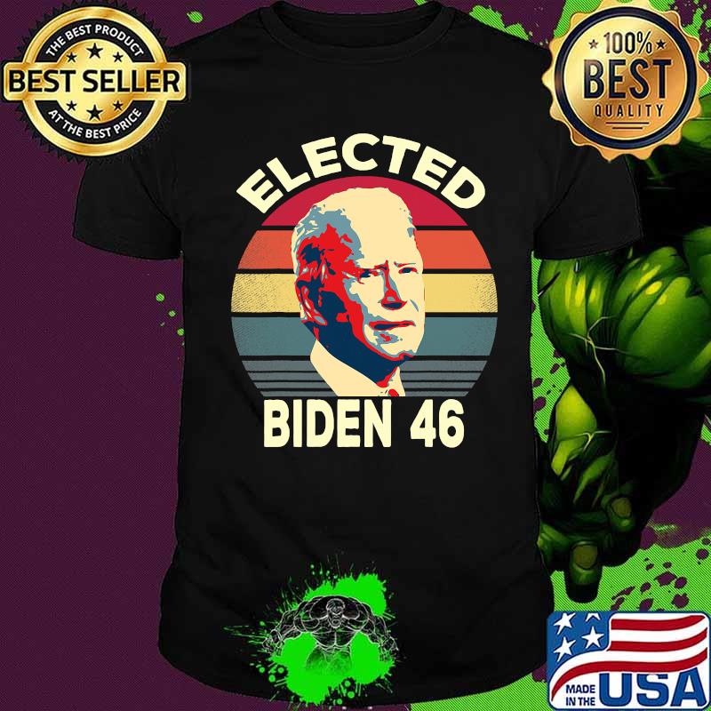 Elected Biden 46 Vintage Retro Shirt