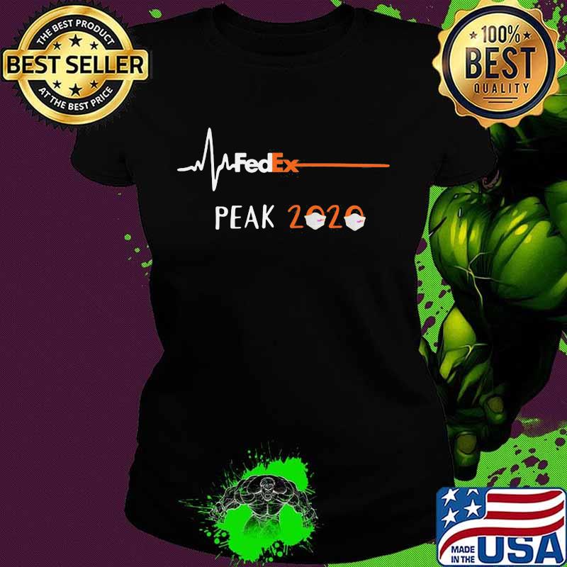Fedex peak 2020 mask heartbeat s Ladies tee Fedex peak 2020 mask heartbeat s Ladies tee