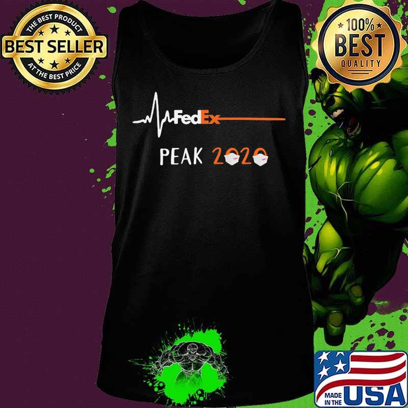 Fedex peak 2020 mask heartbeat s Tank top Fedex peak 2020 mask heartbeat s Tank top
