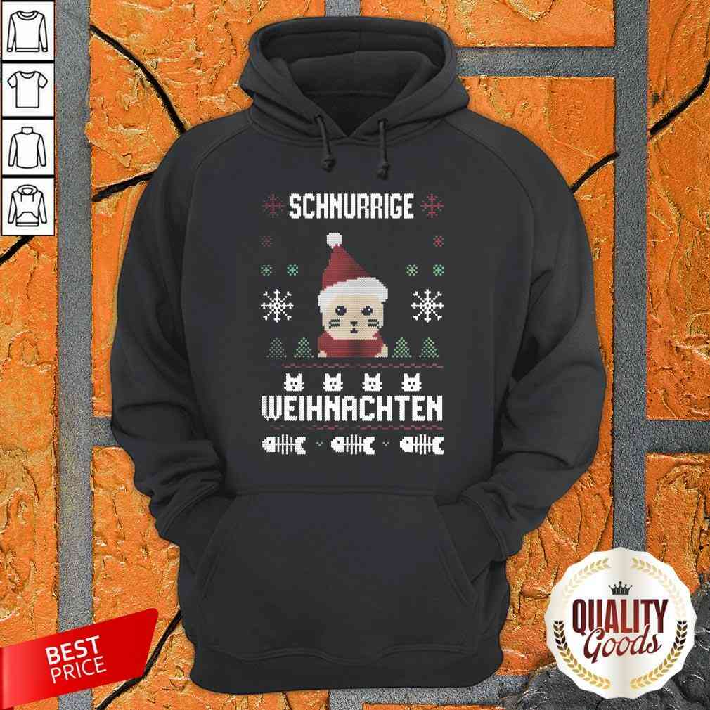 Funny Schnurrige Weihnachten Ugly Christmas Shirt