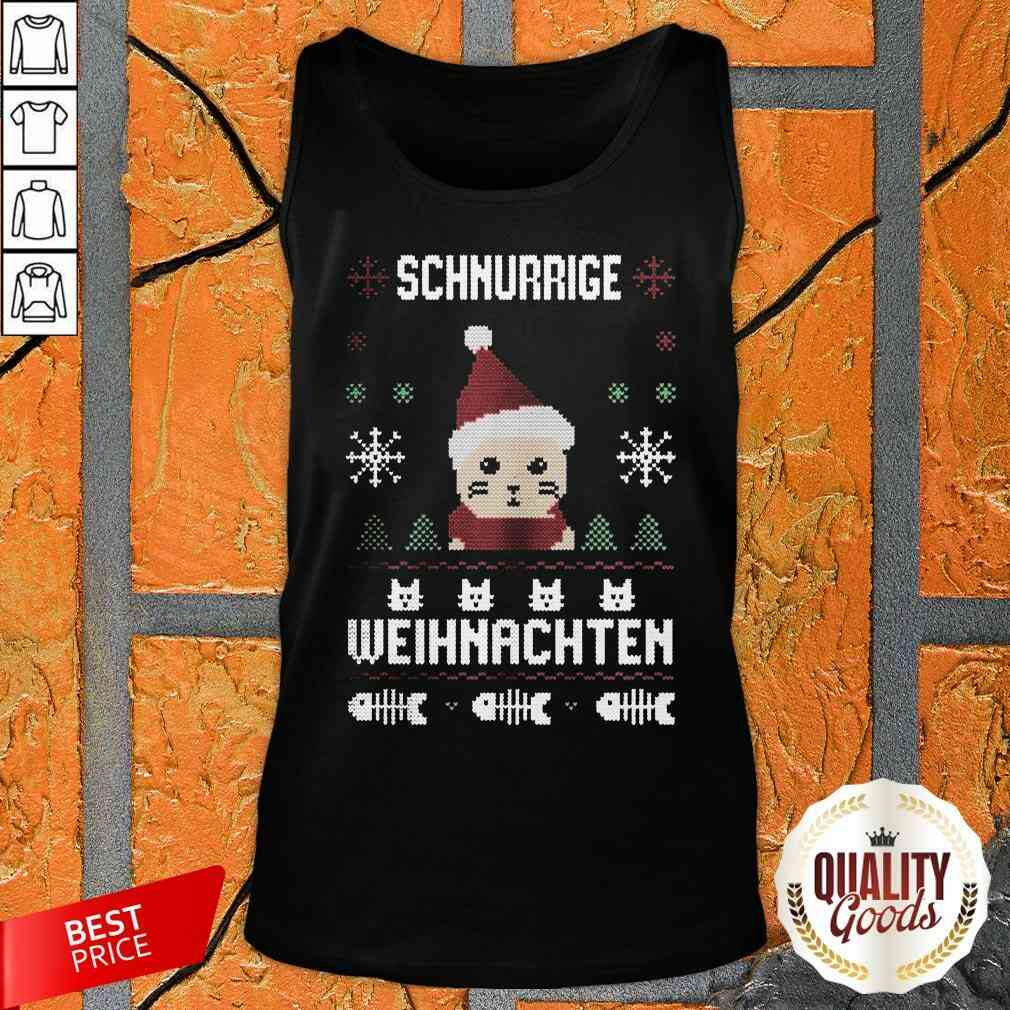 Funny Schnurrige Weihnachten Ugly Christmas Shirt