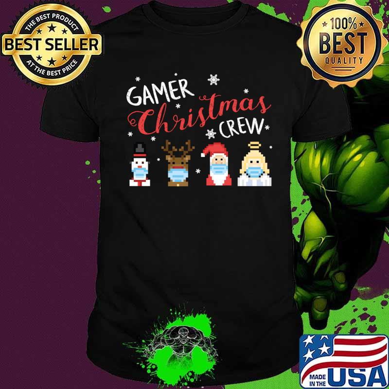 Gamer Christmas Crew Snowman Reindeer Santa Claus Angel Shirt